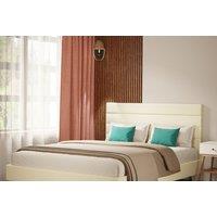 Elegant Horizontal Bed Frame With Plush Headboard