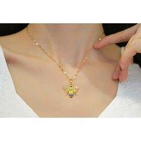 Gold Plated Adjustable Necklace With 316 Steel Chain - Silver