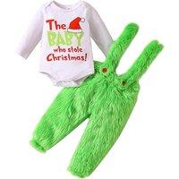 Baby Grinch-Inspired Christmas Outfit - 4 Sizes!