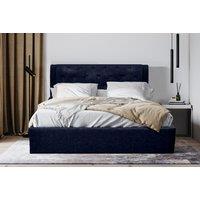 Gas Lift Ottoman Bed Frame & Headboard - 5 Colours & 4 Sizes! - Grey