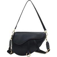 Unisex White Faux Leather Saddle Bag - Four Colours