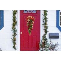 Xmas Artificial Hanging Plant Ornament - 2 Sizes