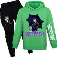 Wednesday Addams Kids Jogger Set - 65% Cotton, Fun Prints, Unisex, Ages 2-14, 9 Colours