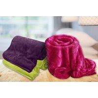 Fleece Faux Fur Mink Throw Blanket - 3 Sizes & 12 Colours!