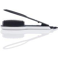 Professional Ceramic Ionic Hair Straightening Press Brush - Fast Heat-Up, Adjustable Temperature, Salon Results