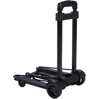 Foldable Pull-Along Trolley For Storage And Mobility