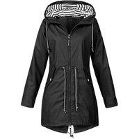 Women'S Long Raincoat Jacket - 6 Uk Sizes & 6 Colours