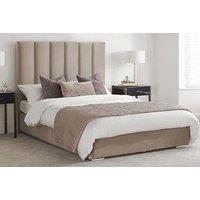 Contemporary Sierra Panel Upholstered Bed With Mattress Options