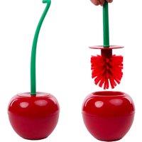 Cherry Shaped Toilet Brush And Holder