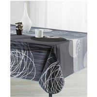 Eclipse Stain Resistant Tablecloth In Elegant Grey