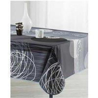 Stain Resistant Tablecloth Grey Eclipse