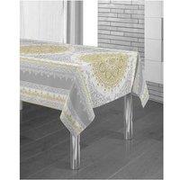 Stain Resistant Tablecloth Gray Drawing