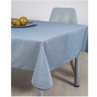 Stain Resistant Tablecloth Blue Waves