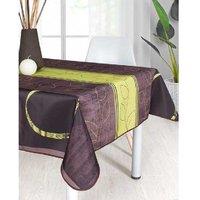 Stain Resistant Tablecloth Green Burdeos