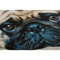 Premium 3D Pug Design Cotton Blend Duvet Cover Set - Soft, Machine Washable, Single/Double/King