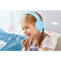 Kids Wired Headphones - Volume Control & Cute Ear Covers! - Blue