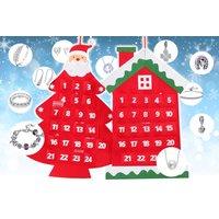 24-Day Jewellery Christmas Tree Advent Calendar - Silver