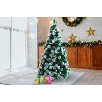 Artificial Christmas Tree With Metal Stand And Berries