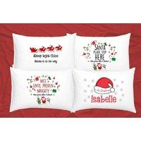 Festive Bedding Personalised Christmas Pillowcase