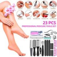 23Pc At Home Professional Pedicure Set In Black