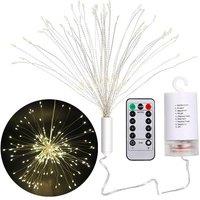 Waterproof LED Firework String Lights, Remote-Controlled