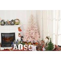 Artificial Christmas Tree With Snow And Metal Base In 2 Sizes
