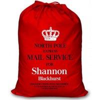 Personalised Large Red Christmas Santa Gift Sack