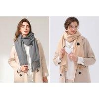 Usb Chargeable Electric Heated Scarf In 5 Colours