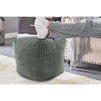 Square Jumbo Cord Footstool In 3 Colours