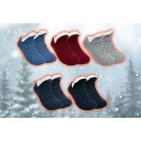 Rechargeable Electric Fuzzy Heated Socks In 5 Colours