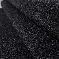 Stylish Black Grey Monochrome Soft Carpet