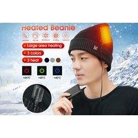 Usb Heated Unisex Winter Beanie In 3 Colours