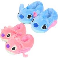 Cartoon Lilo & Stitch Inspired Plush Slippers For Kids And Adults - Blue