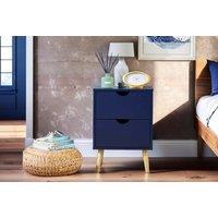 Two Drawer Skara Bedside Table In 4 Colours