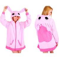 Unisex Kids Lilo & Stitch Zipper Hoodie - 100% Polyester, Machine Washable, Ages 4-14