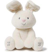 Peek-a-Boo Interactive Singing Rabbit Plush Toy - Battery-Operated, Ages 3+, Soft Cuddly Bunny
