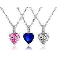 Heart Cut Zircon Pendant Necklace