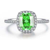 Emerald Green Crystal Ring - 4 Sizes