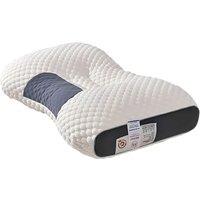Orthopaedic Memory Foam Cervical Pillow - Ergonomic, Breathable Knitted Cotton, 74x48cm