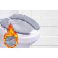 Toilet Seat Warmer Pads In 4 Colours And 2 Pack Options - Grey