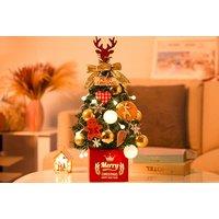 Mini Christmas Table Centrepiece Tree In 2 Sizes And 3 Colours - Pink