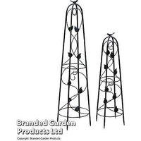 Metal Ornamental Obelisks X2