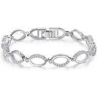 Silver Crystal Bracelet With Tags