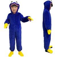 Kids Unisex Anime Onesie - 100% Polyester, Machine Washable, Ages 2-12