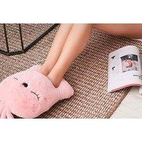 Rabbit Shaped Usb Powered Foot Warmer In Grey Or Pink