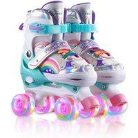 'Grow With You' Adjustable Rainbow Led Roller Skates!