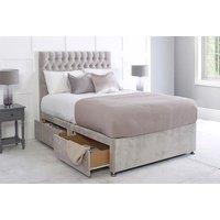 Chesterfield Divan Bed Set And Headboard With Mattress And Storage Options - 6 Sizes