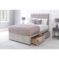 Chesterfield Divan Bed Set And Headboard With Mattress And Storage Options - 6 Sizes