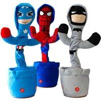 Wiggle Dancing & Talking Superhero Plush Toy - 4 Options