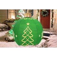 Giant Inflatable Led Christmas Ball Decor In 3 Colours